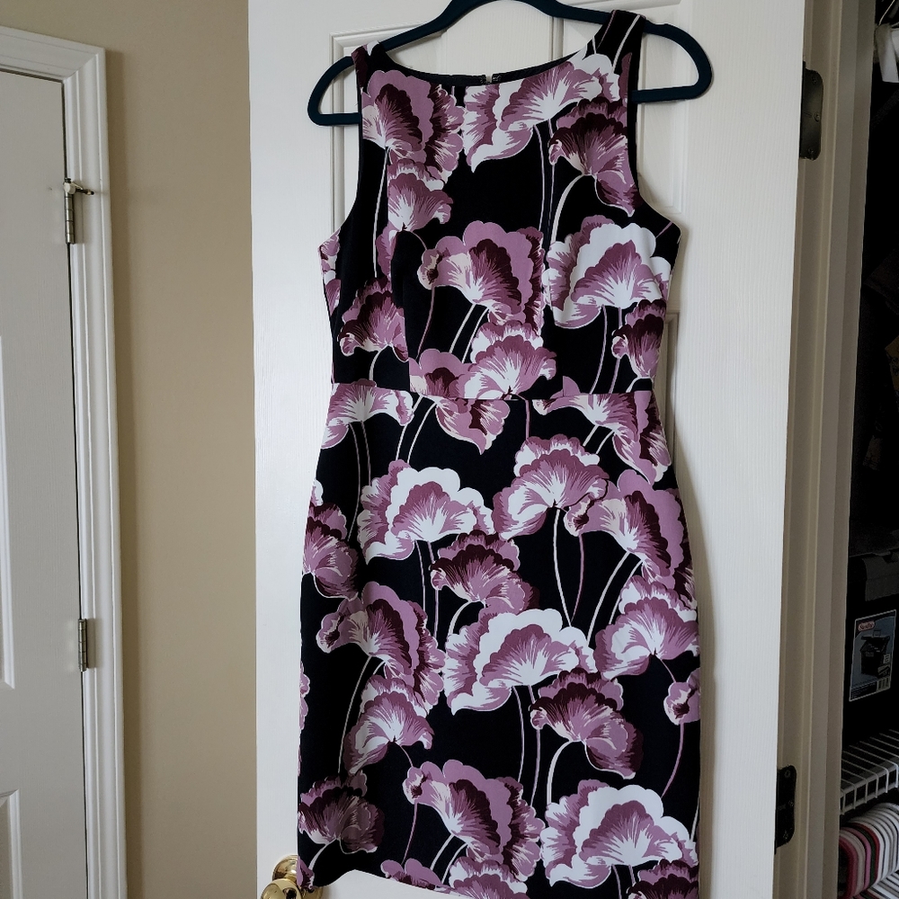 Ann Taylor Factory floral sheath dress size 6